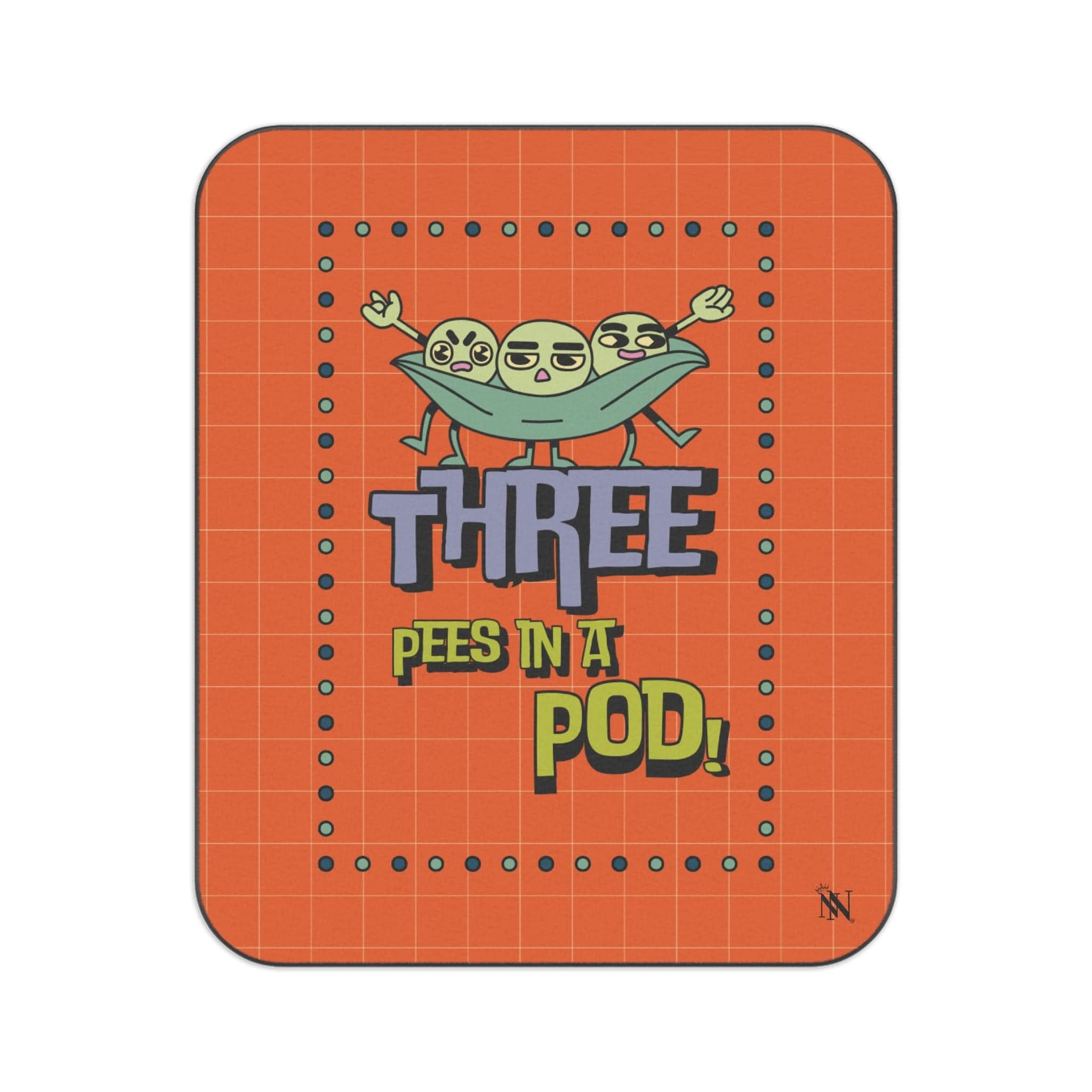 Three Pees in a Pod | Mix Match Fun-Flirty Lovers’ Water-Resistant Blankets