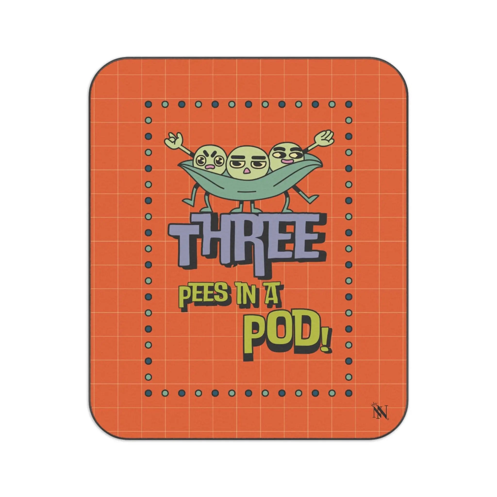 Three Pees in a Pod | Mix Match Fun-Flirty Lovers’ Water-Resistant Blankets