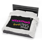 Threesome Weekend Black | Mix & Match Soft Fun-Flirty Lovers’ Blankets