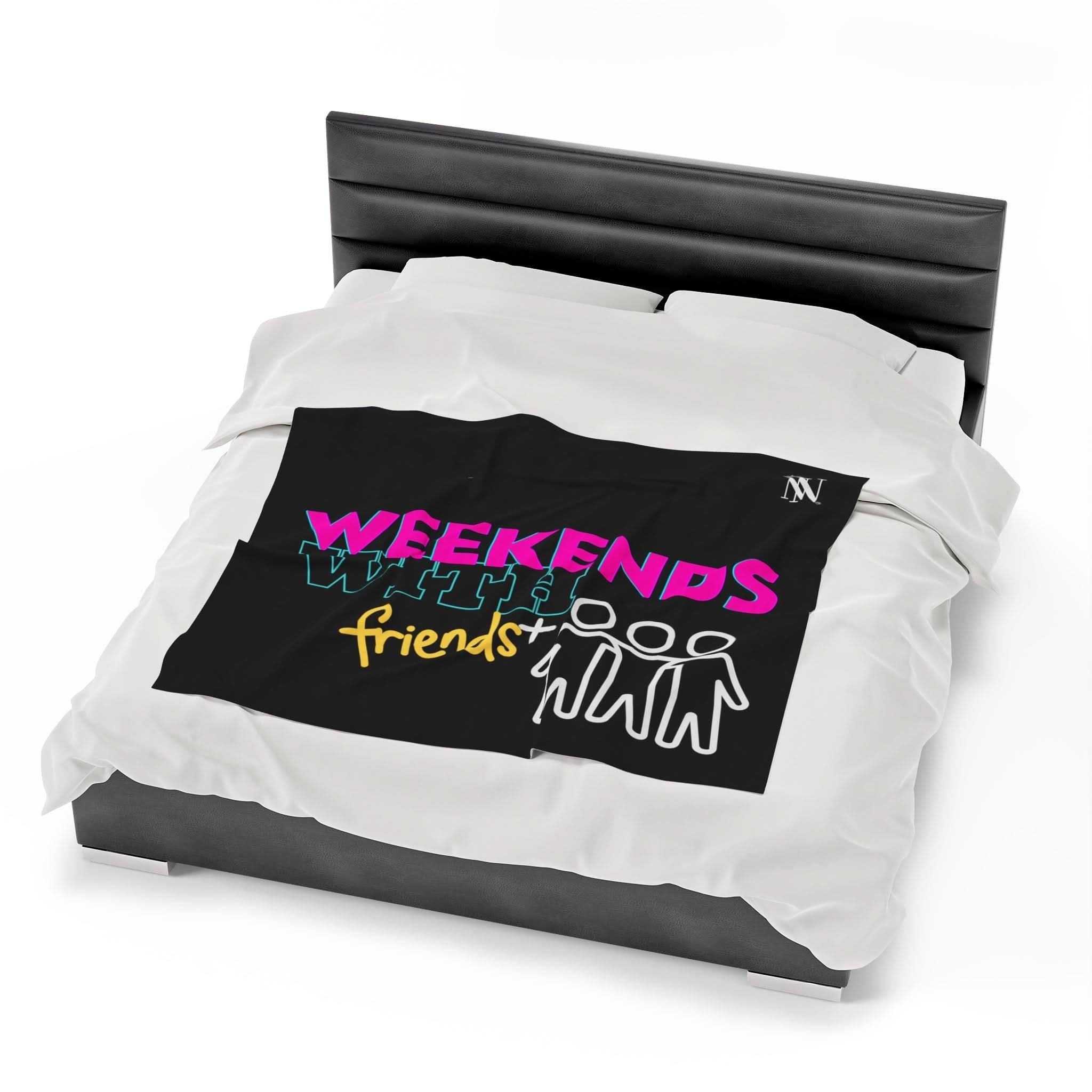 Threesome Weekend Black | Mix & Match Soft Fun-Flirty Lovers’ Blankets