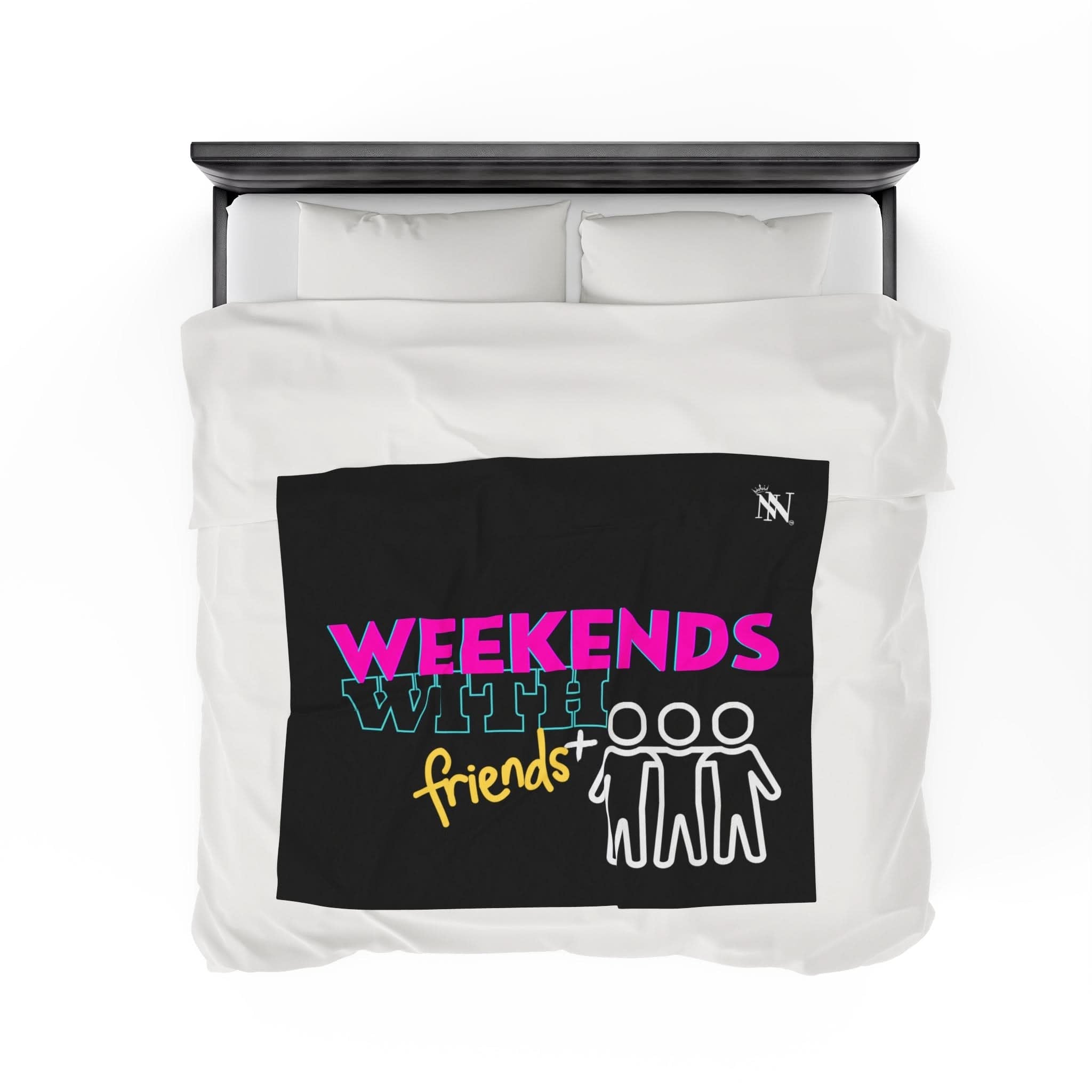 Threesome Weekend Black | Mix & Match Soft Fun-Flirty Lovers’ Blankets