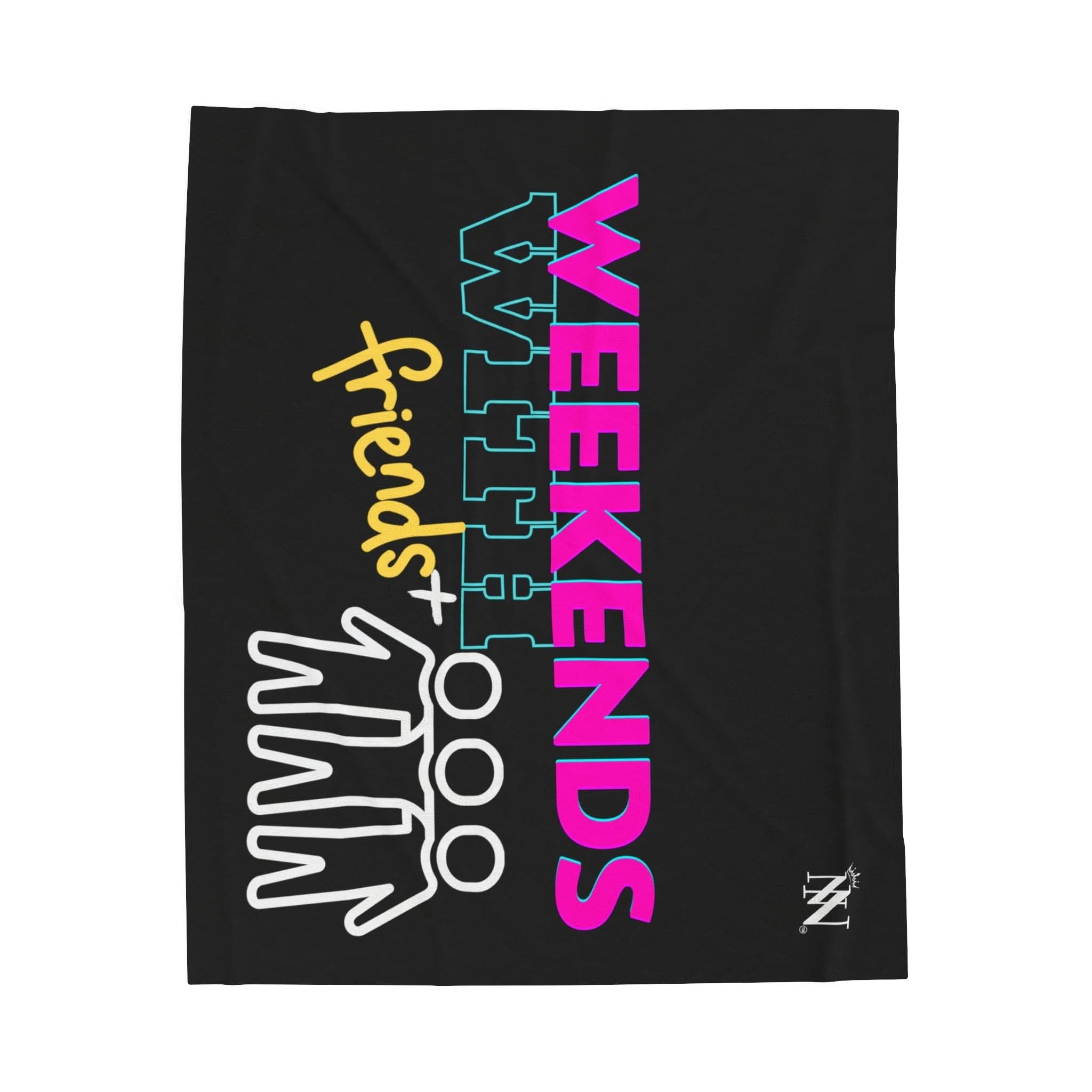 Threesome Weekend Black | Mix & Match Soft Fun-Flirty Lovers’ Blankets