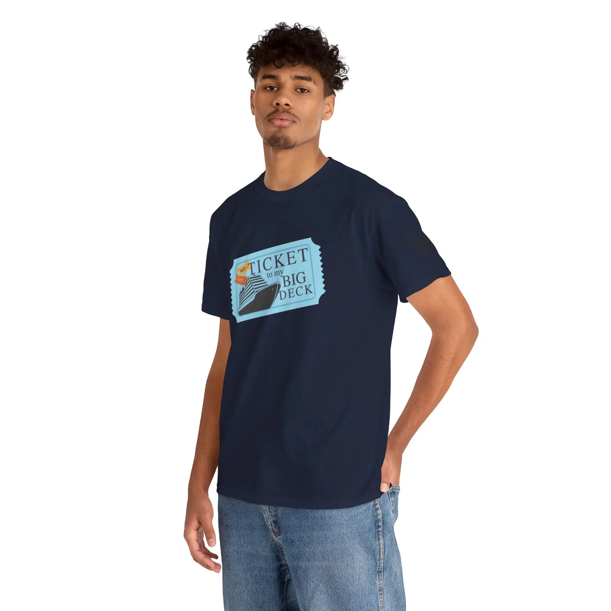 Ticket to Big Deck Vacation | Mix & Match 100% Cotton Unisex Fun-Flirty Lovers’ Tees