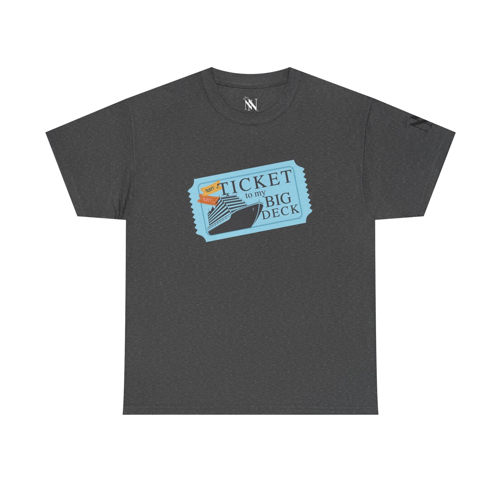 Ticket to Big Deck Vacation | Mix & Match 100% Cotton Unisex Fun-Flirty Lovers’ Tees