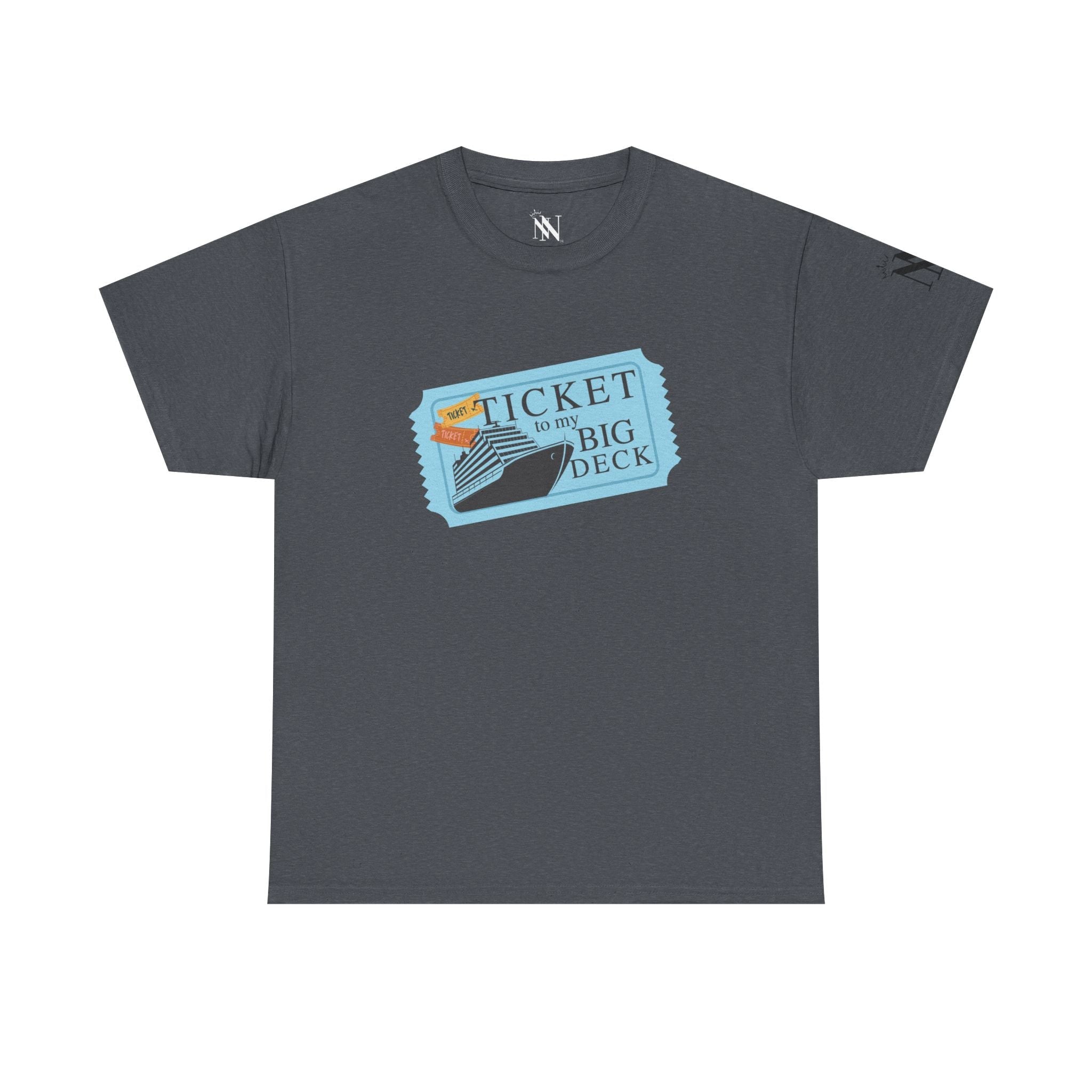 Ticket to Big Deck Vacation | Mix & Match 100% Cotton Unisex Fun-Flirty Lovers’ Tees