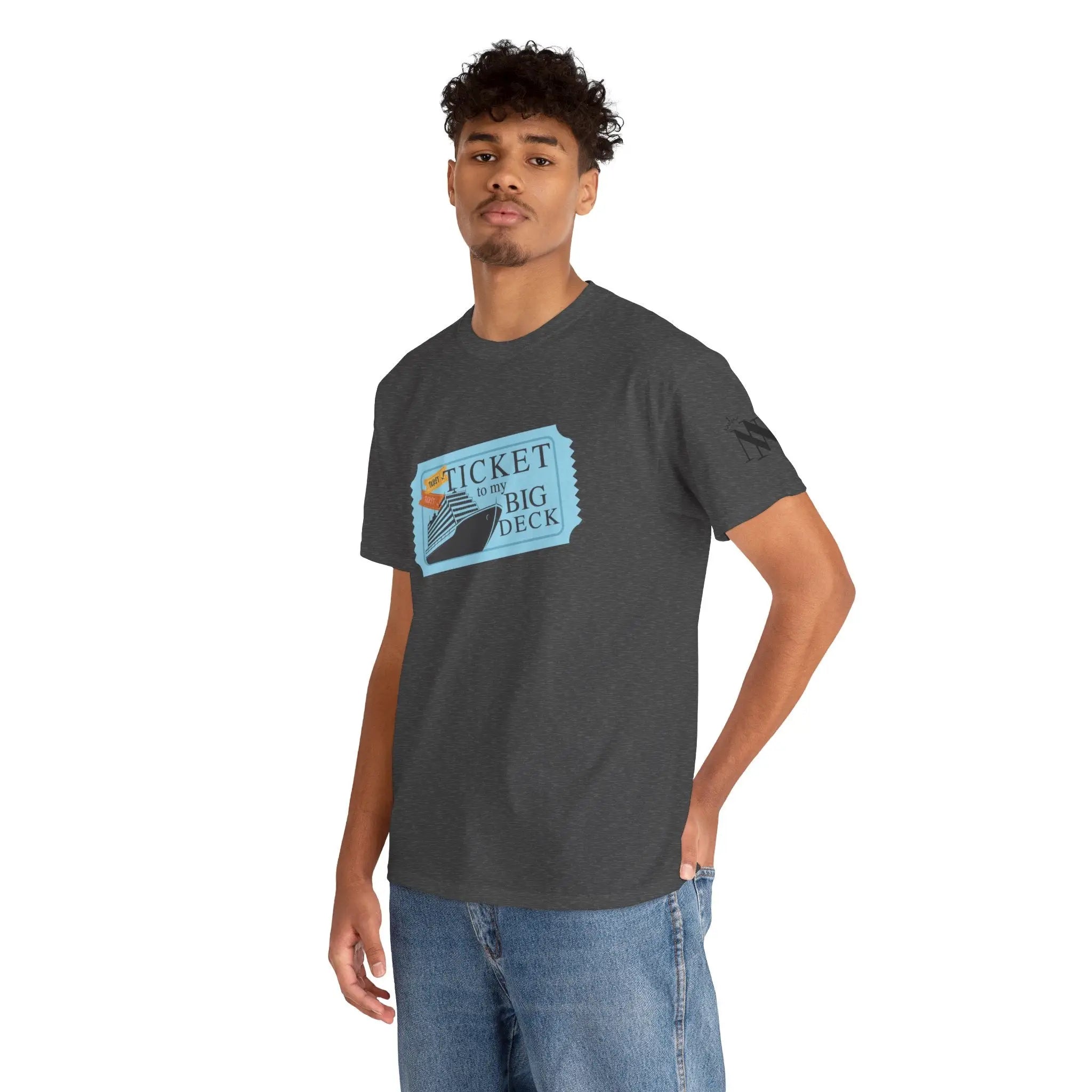 Ticket to Big Deck Vacation | Mix & Match 100% Cotton Unisex Fun-Flirty Lovers’ Tees