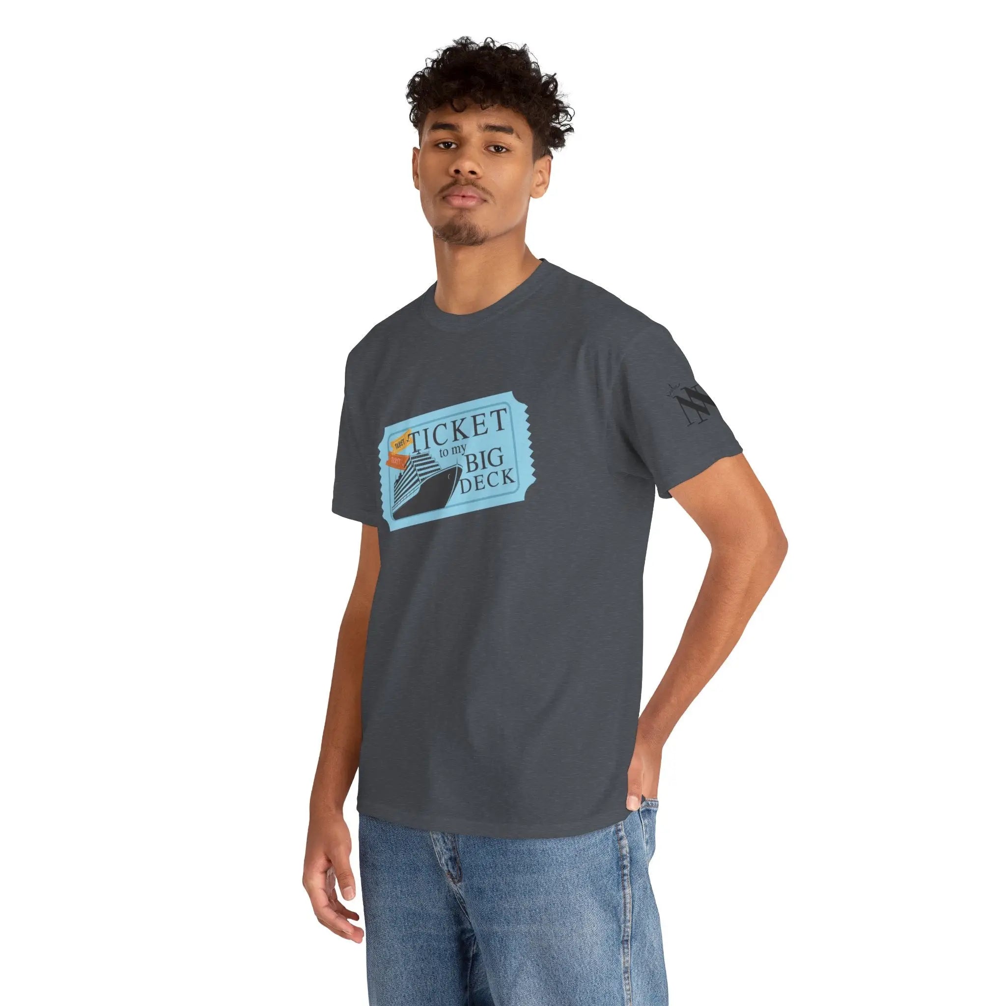 Ticket to Big Deck Vacation | Mix & Match 100% Cotton Unisex Fun-Flirty Lovers’ Tees