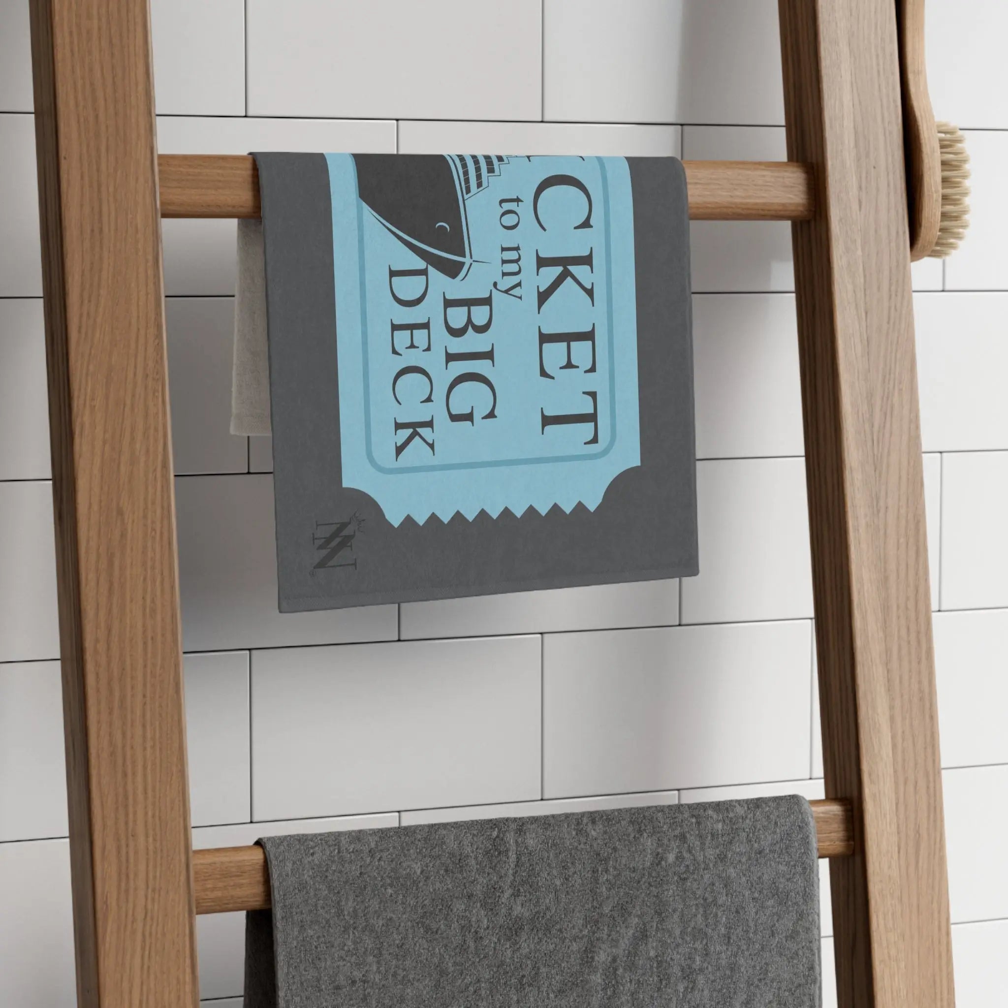 Ticket to My Big Deck | Mix & Match Soft Fun-Flirty Lovers’ Towels