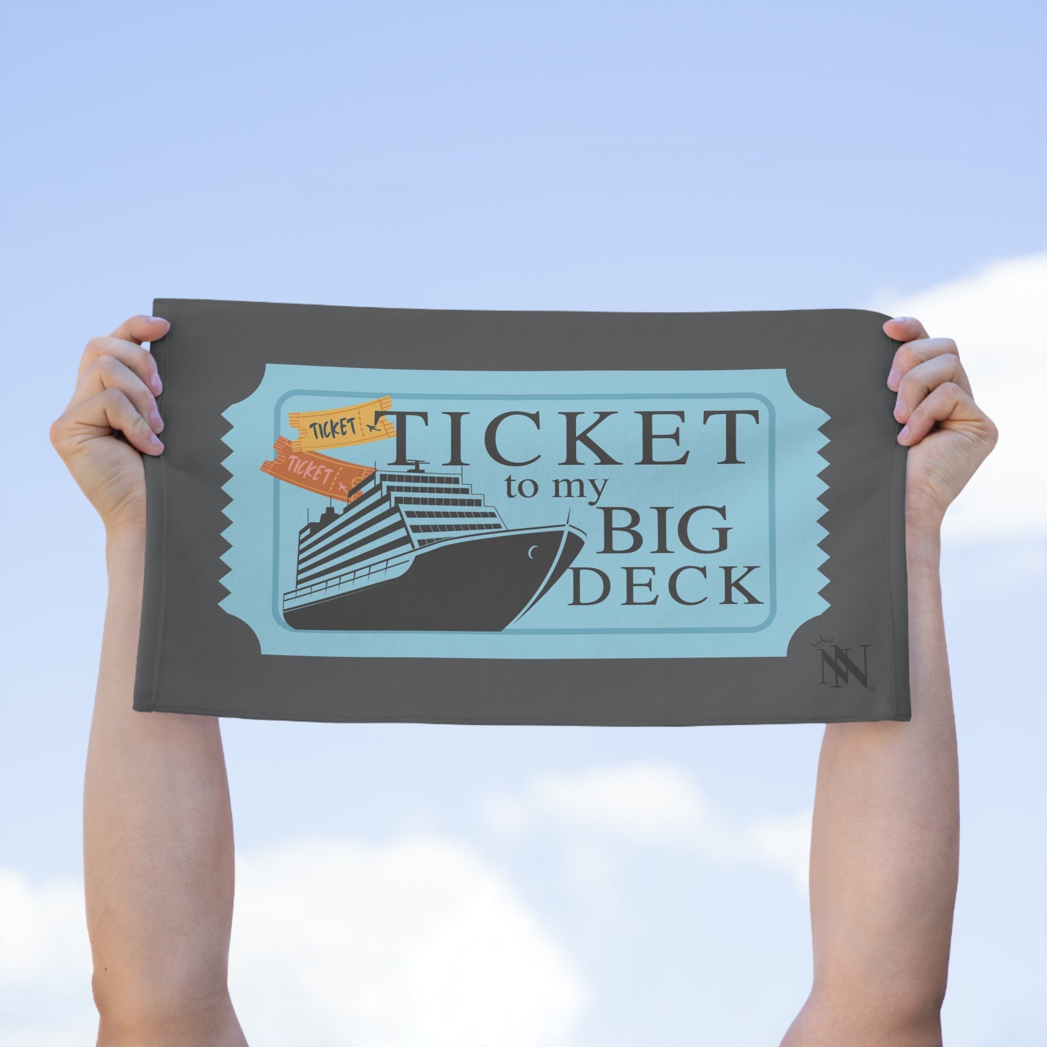 Ticket to My Big Deck | Mix & Match Soft Fun-Flirty Lovers’ Towels