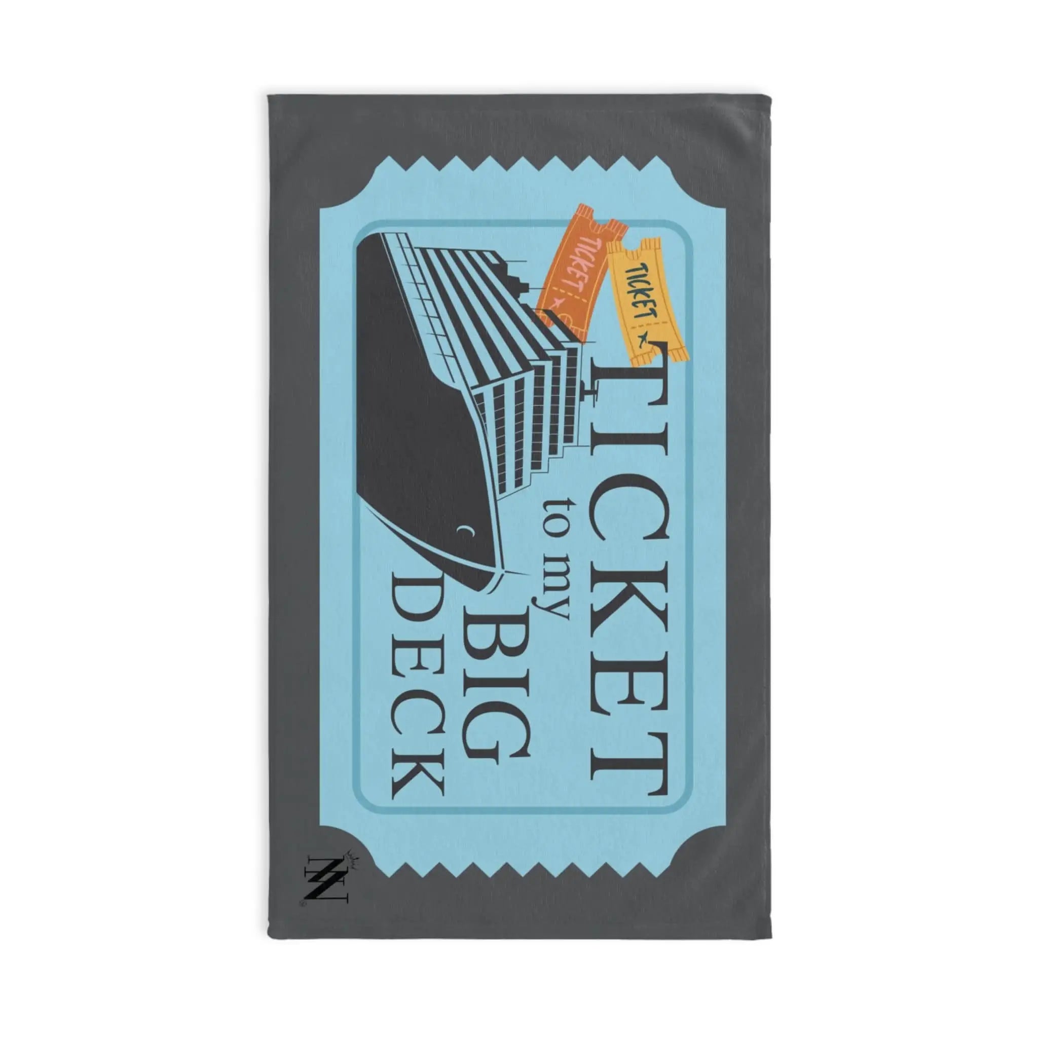 Ticket to my Big Deck Vacation | Mix & Match Original Fun-Flirty Lovers’ Towels
