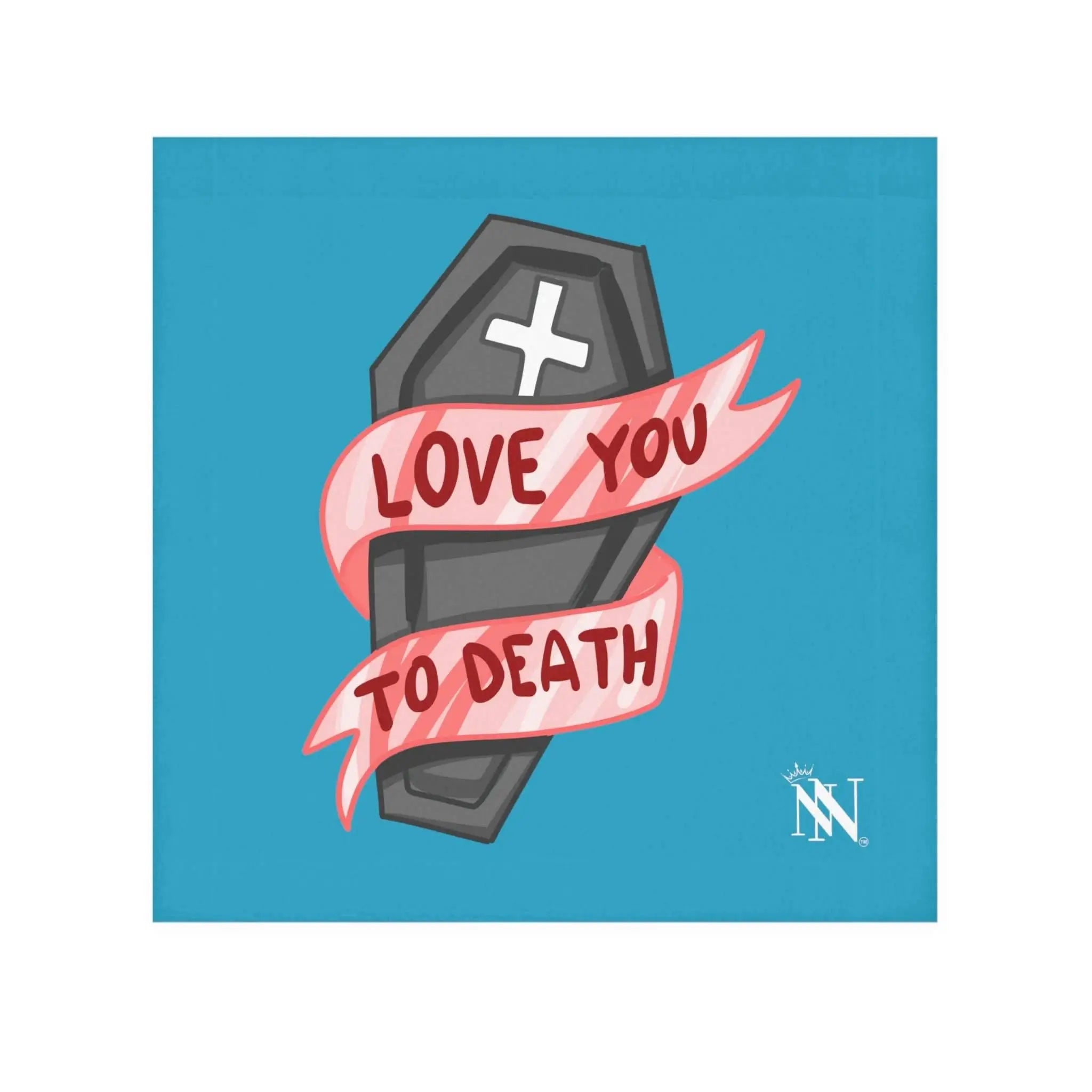 Til Death Do Us Part Teal | Mix & Match Lils’ Fun-Flirty Lovers’ Towels