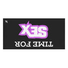 Time for Sex Black | Mix & Match Naughty XL Fun-Flirty Lovers’ Towels