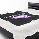 Time for Sex Black | Mix & Match Velveteen Fun-Flirty Lovers’ Blankets