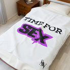 Time for Sex | Mix & Match Velveteen Fun-Flirty Lovers’ Blankets