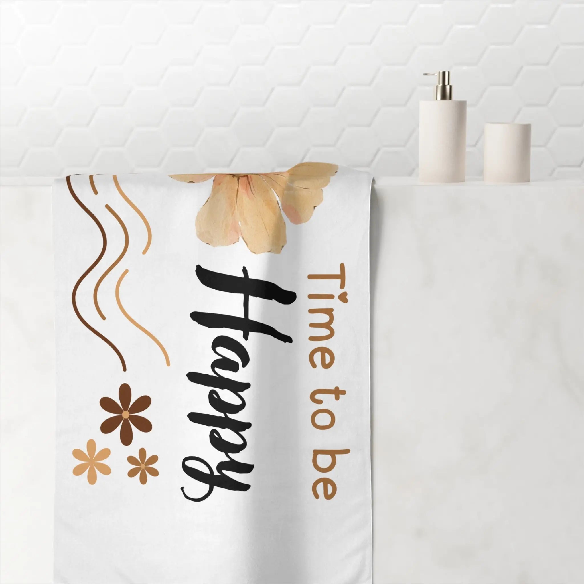 Time To Be Happy | Mix & Match XL Fun-Flirty Lovers’ Towels