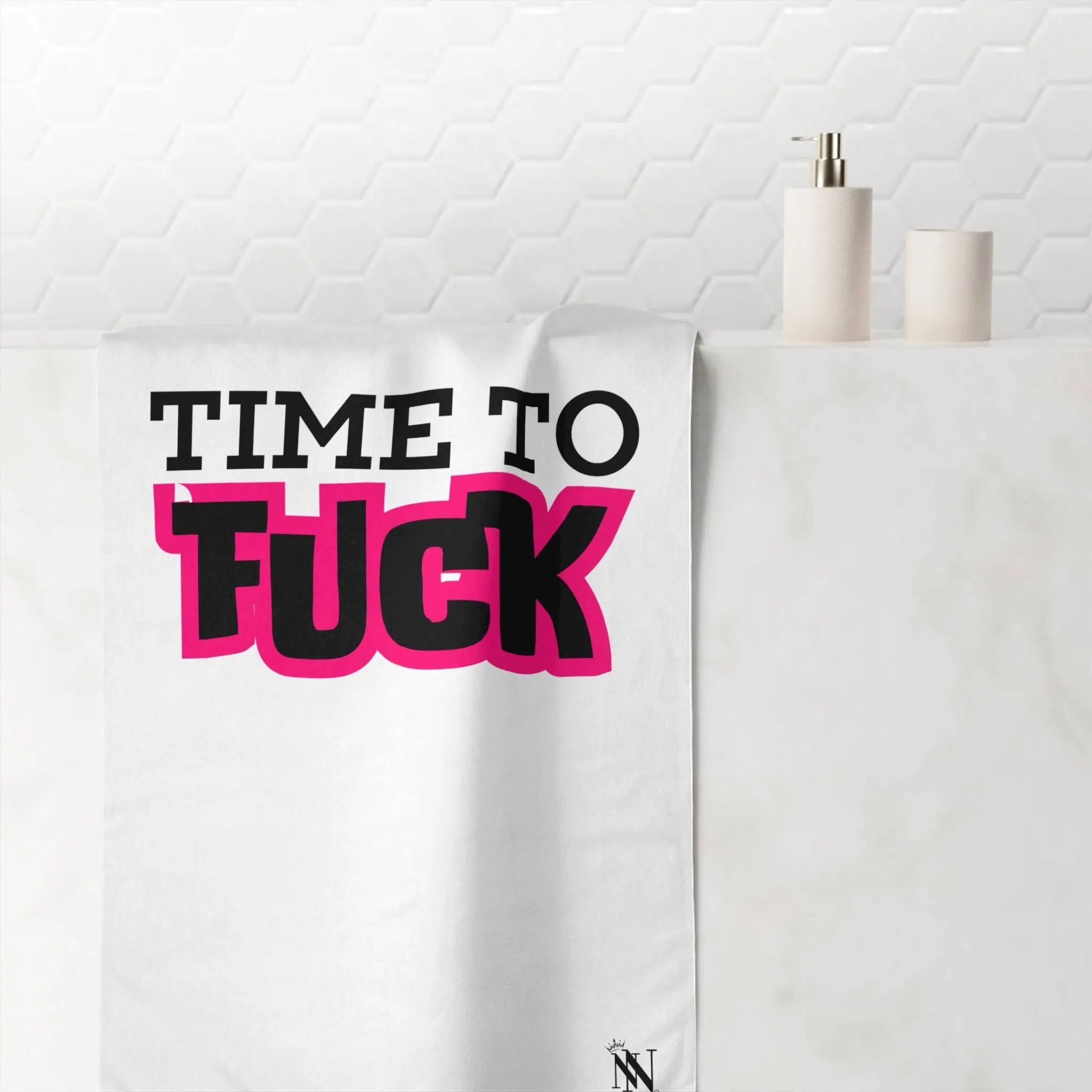 Time to Fuck | Mix & Match Naughty XL Fun-Flirty Lovers’ Towels