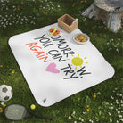 Tomorrow You Can Try Again | Mix Match Fun-Flirty Lovers’ Water-Resistant Blankets