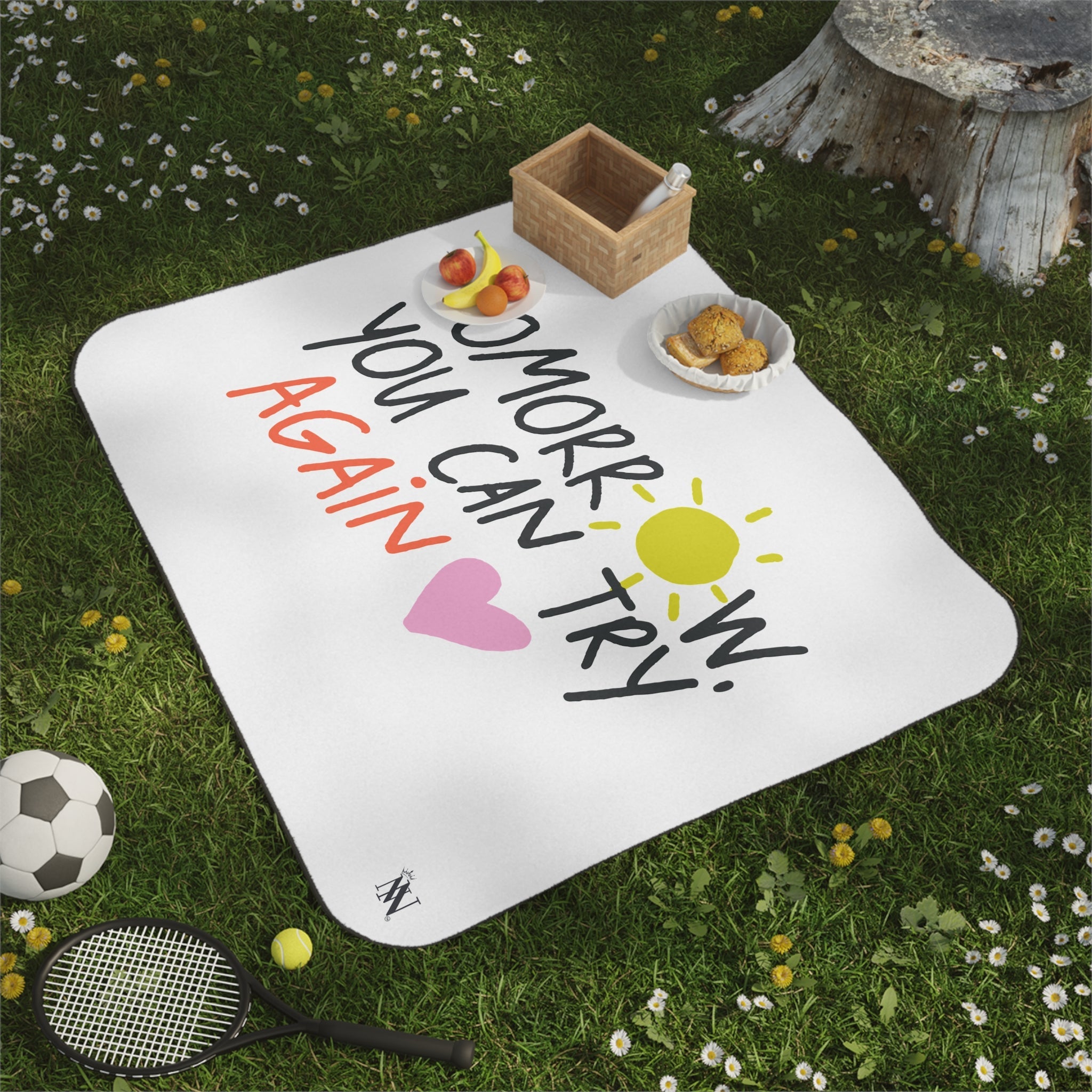 Tomorrow You Can Try Again | Mix Match Fun-Flirty Lovers’ Water-Resistant Blankets