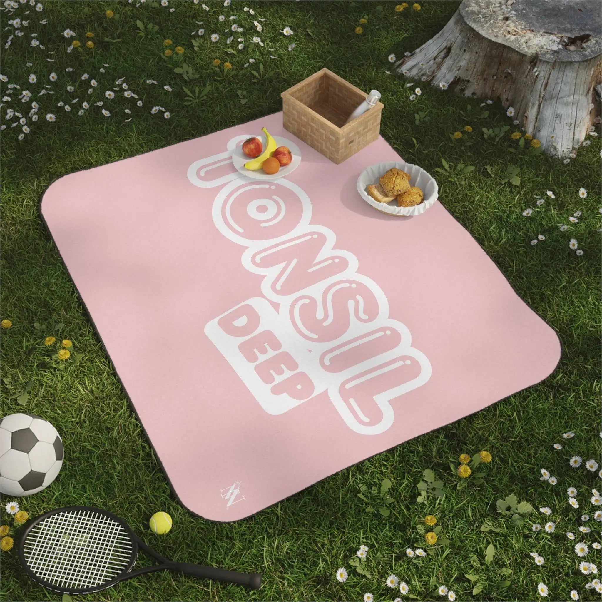 Tonsil Deep | Mix Match Fun-Flirty Lovers’ Water-Resistant Blankets