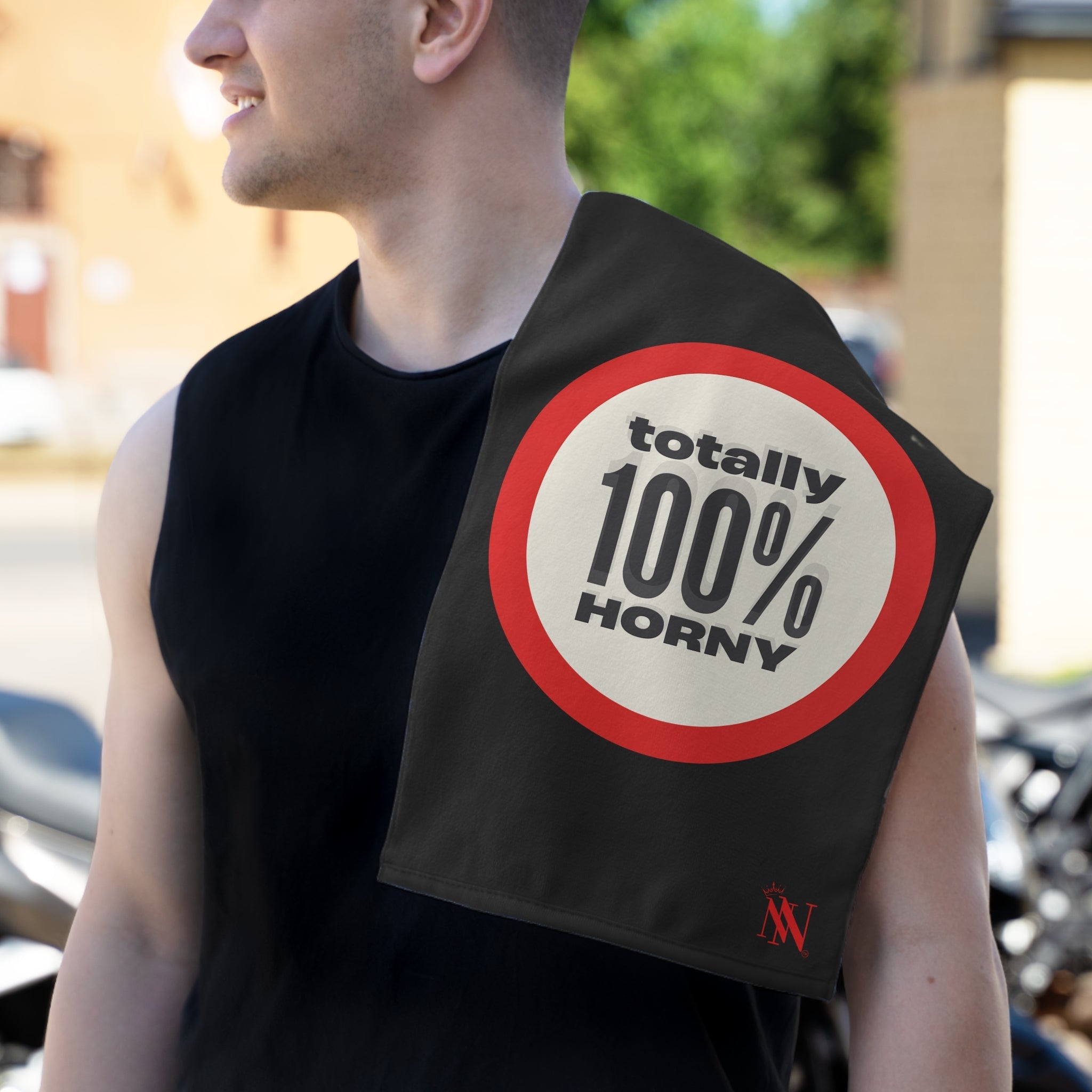 Totally 100% Horny Black | Mix & Match Soft Fun-Flirty Lovers’ Towels