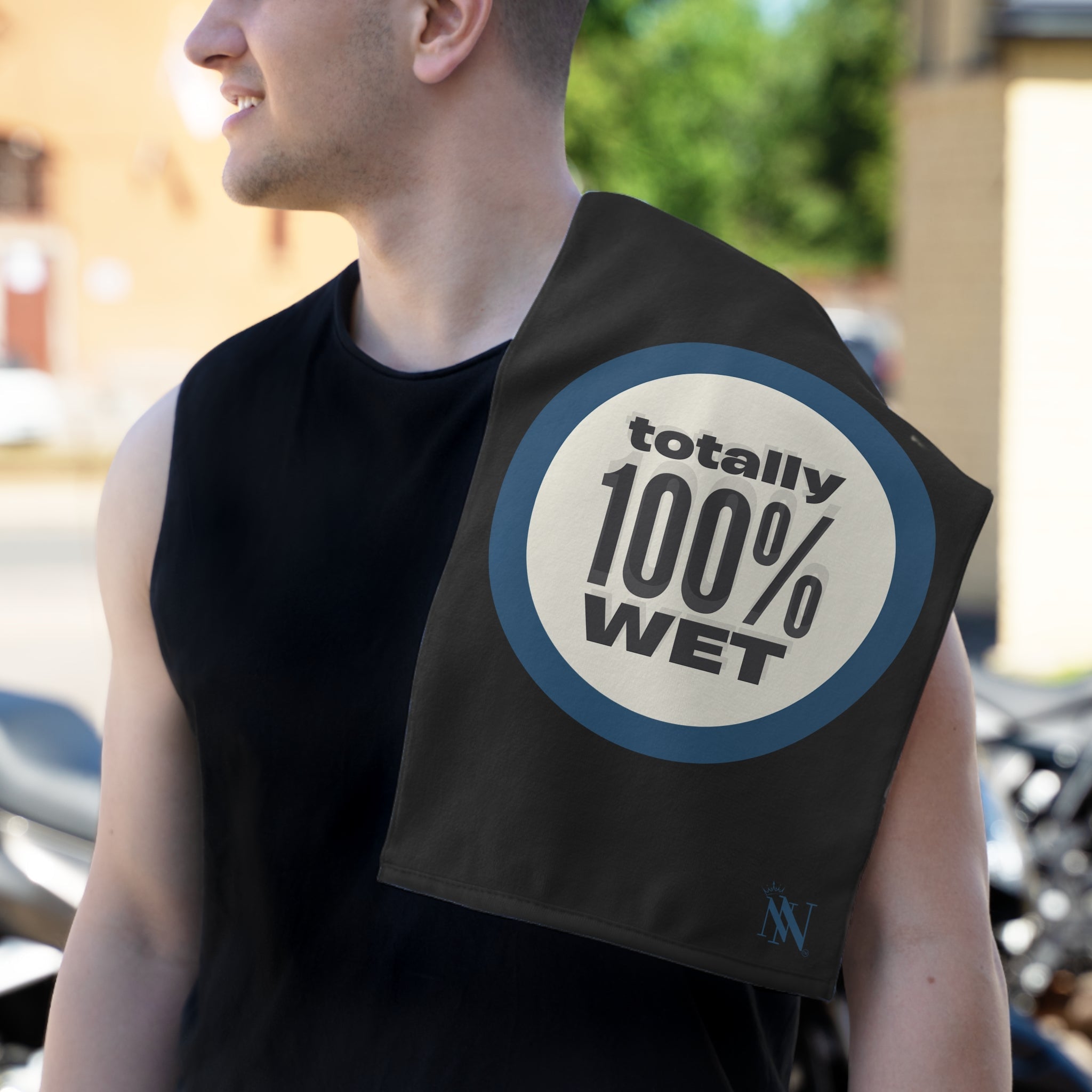 Totally 100% Wet Black | Mix & Match Soft Fun-Flirty Lovers’ Towels