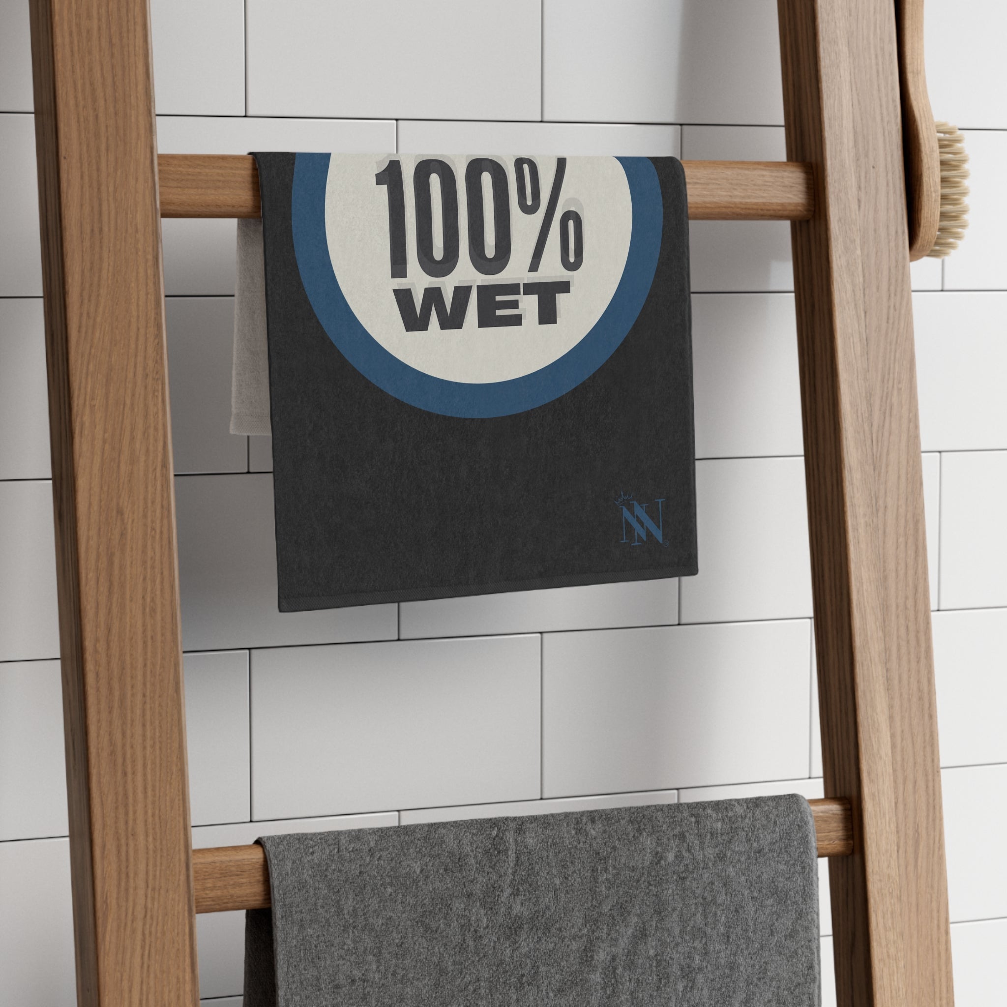 Totally 100% Wet Black | Mix & Match Soft Fun-Flirty Lovers’ Towels