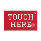 Touch Here Lips Kiss Red | Mix & Match Original Fun-Flirty Lovers’ Towels