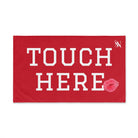 Touch Here Lips Kiss Red | Mix & Match Original Fun-Flirty Lovers’ Towels