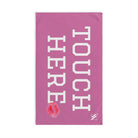 Touch Here Lips Kiss Soft Pink | Mix & Match Original Fun-Flirty Lovers’ Towels