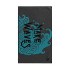 Traditional Make Waves Dark Grey | Mix & Match Original Fun-Flirty Lovers’ Towels