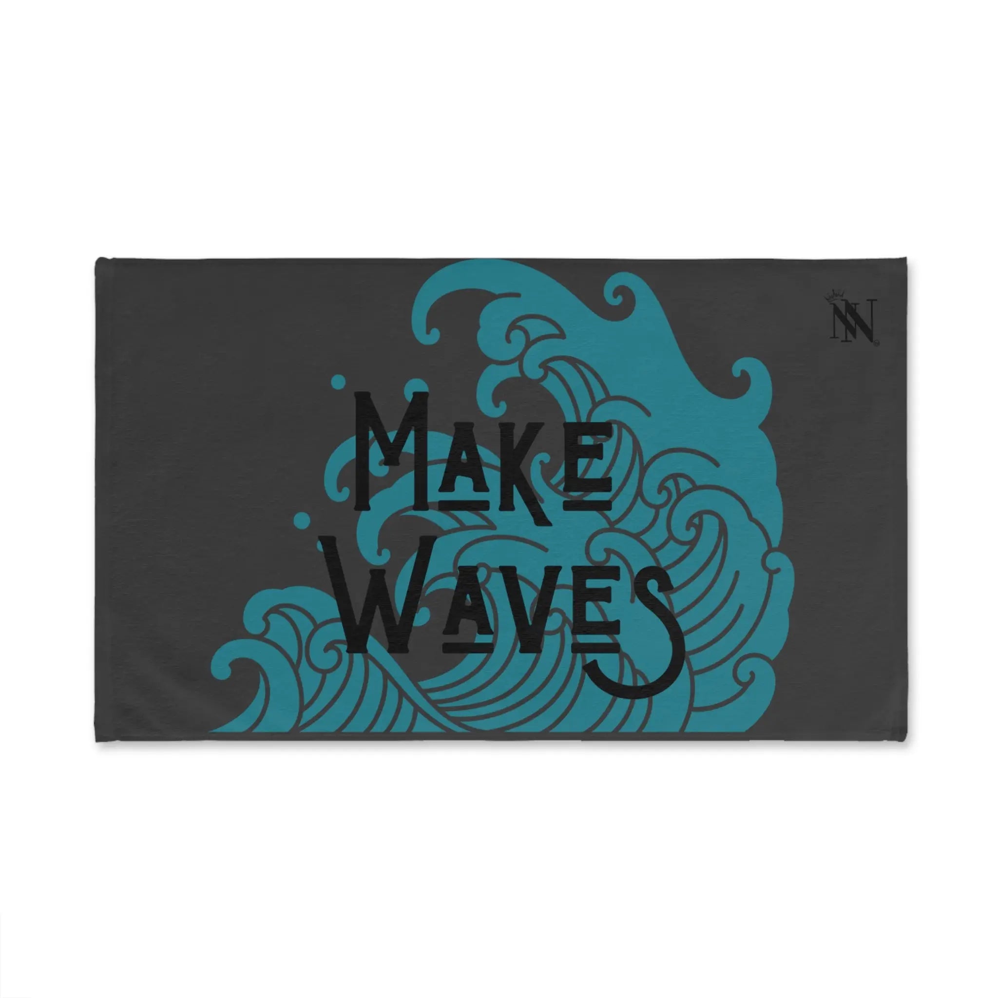 Traditional Make Waves Dark Grey | Mix & Match Original Fun-Flirty Lovers’ Towels
