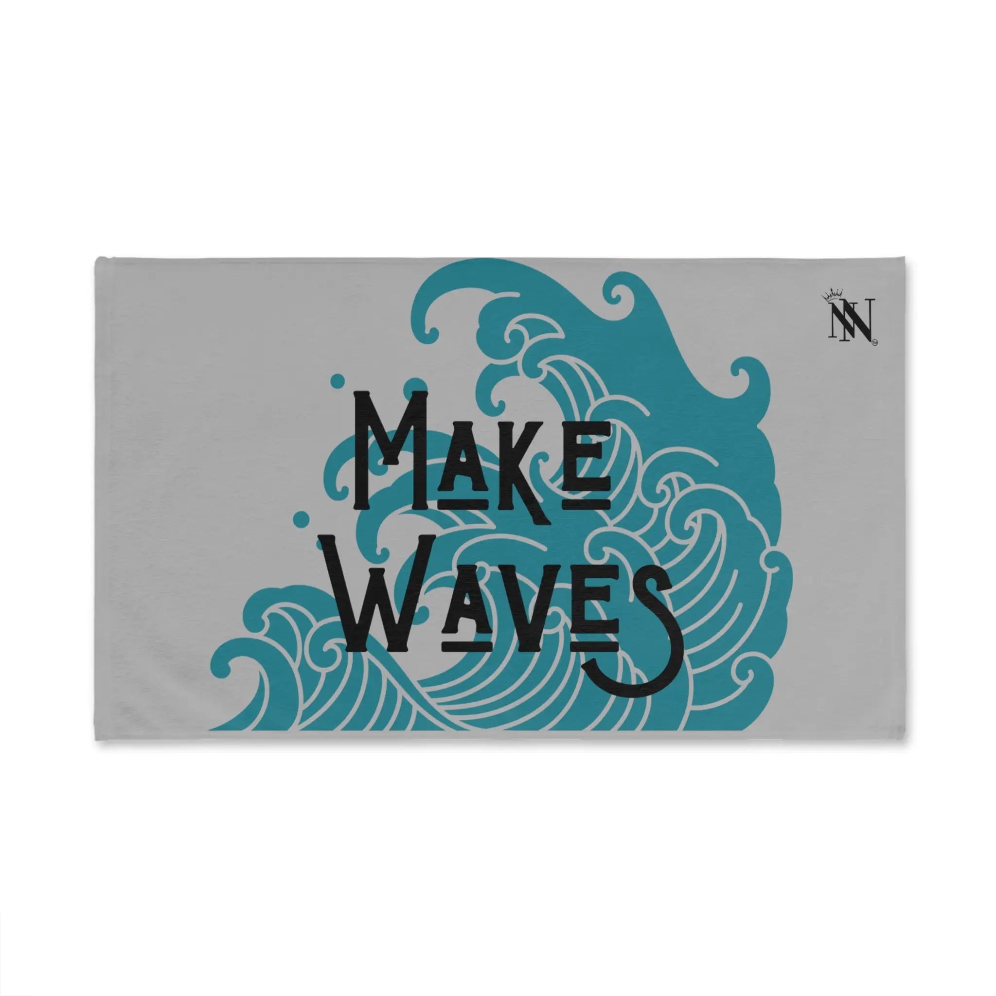 Traditional Make Waves Light Grey | Mix & Match Original Fun-Flirty Lovers’ Towels
