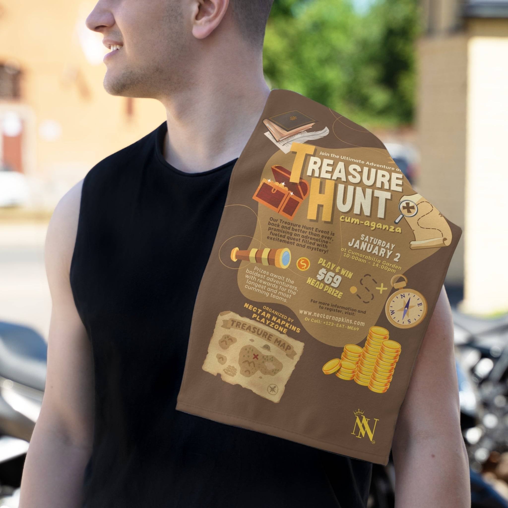 Treasure Hunt | Mix & Match Soft Fun-Flirty Lovers’ Towels