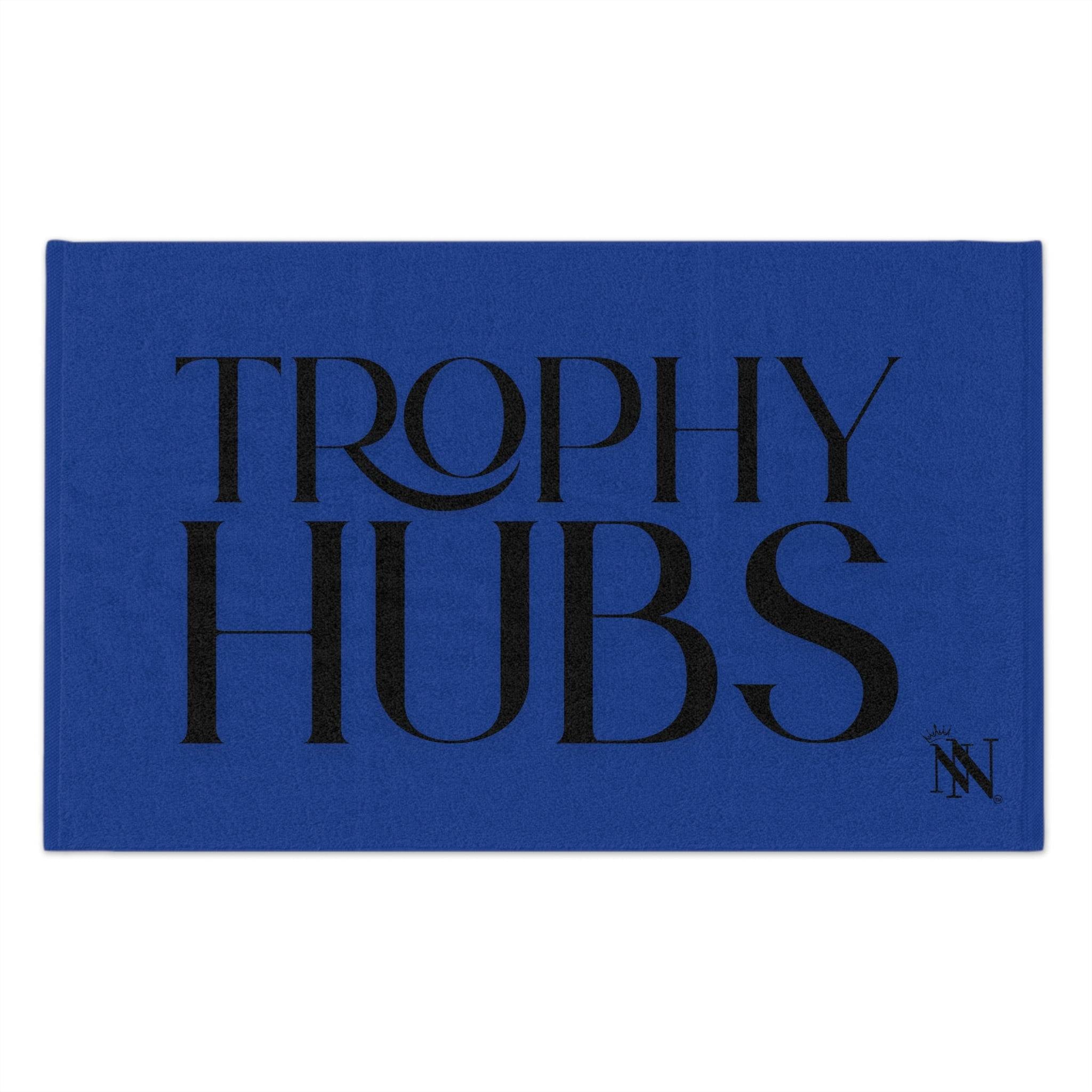 Trophy Hubs Blue Mix & Match Soft Sex Towels | Naughty Lovers’ Gifts