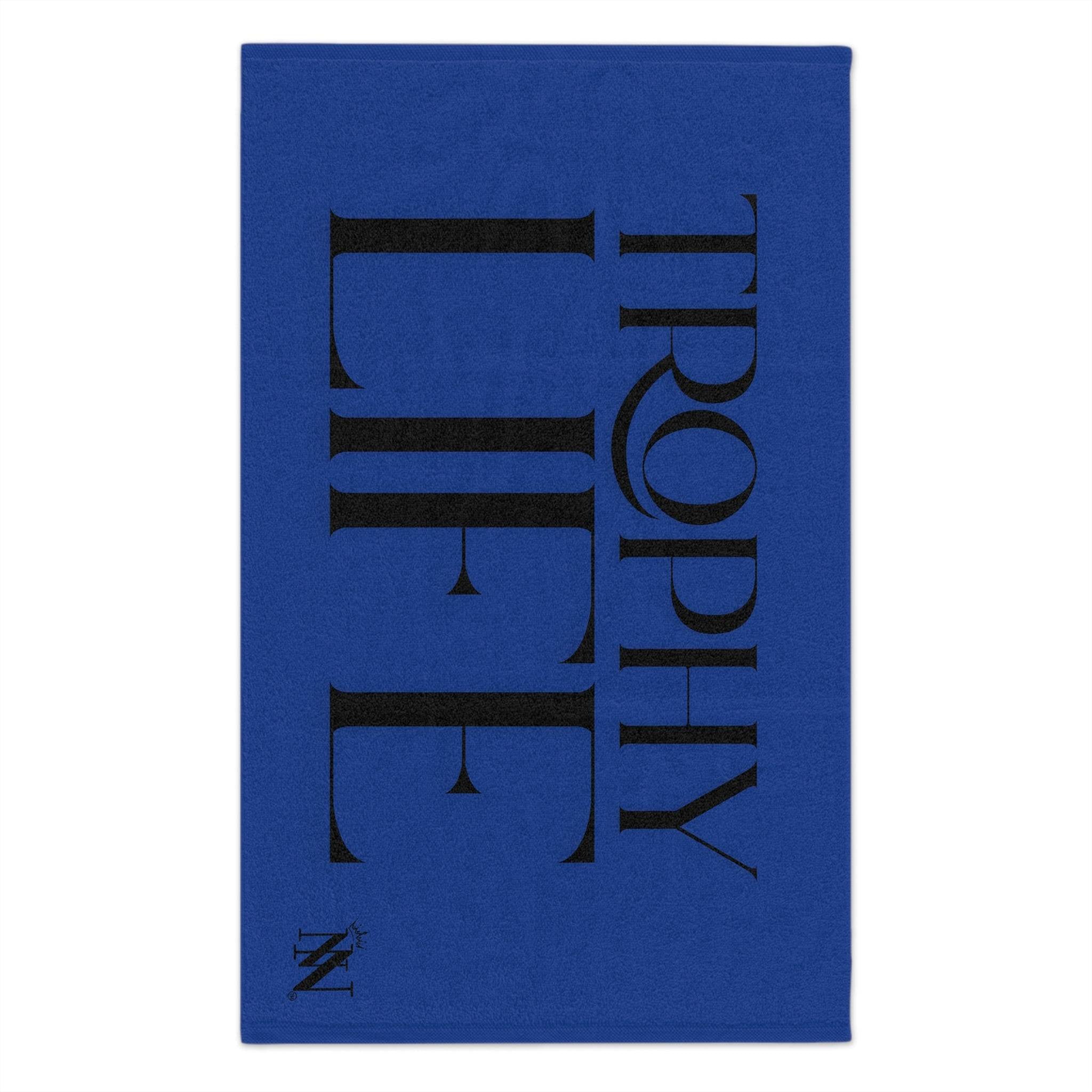 Trophy Life Blue Mix & Match Soft Sex Towels | Naughty Lovers’ Gifts