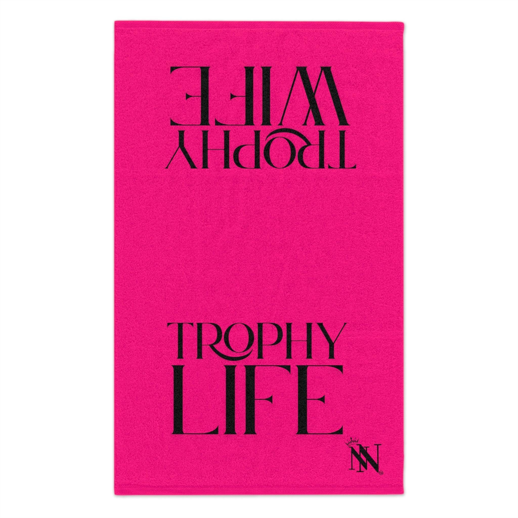 Trophy Life Wife Pink Shareable Mix & Match Soft Sex Towels | Naughty Lovers’ Gifts