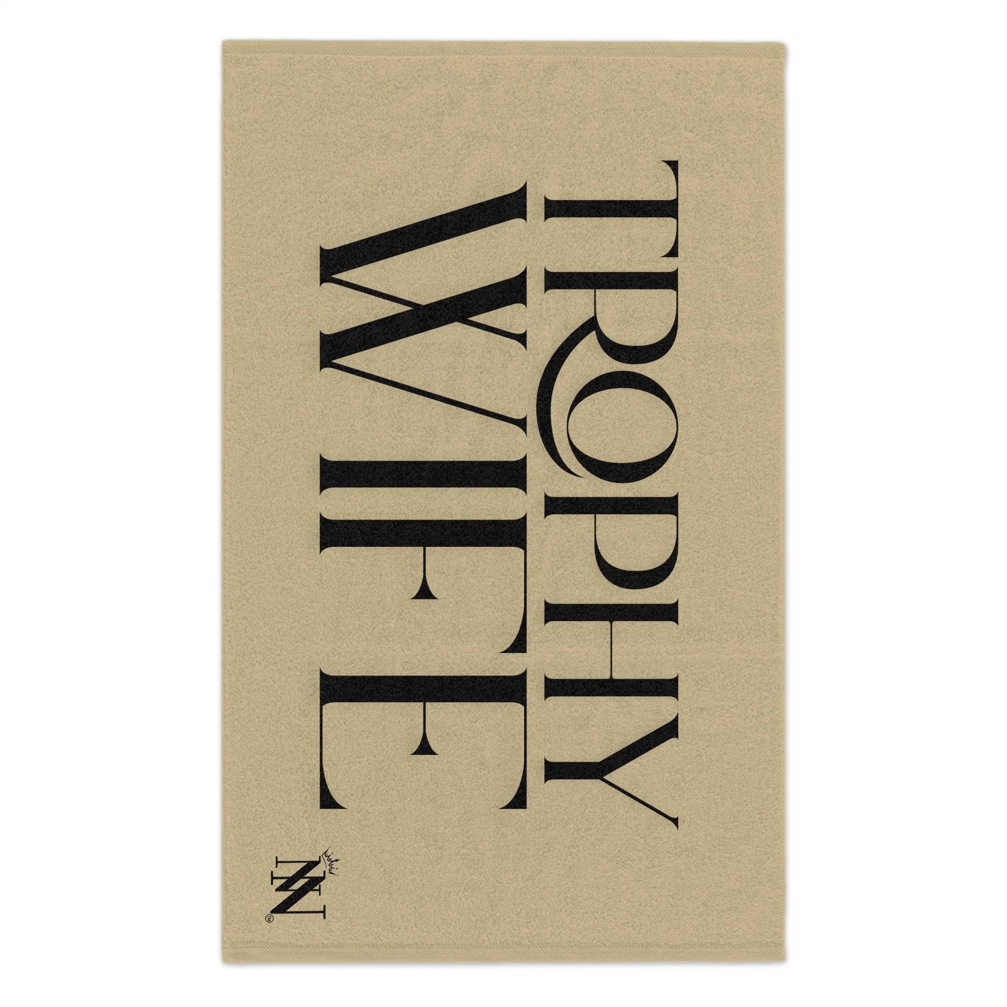 Trophy Wife Gold Mix & Match Soft Sex Towels | Naughty Lovers’ Gifts