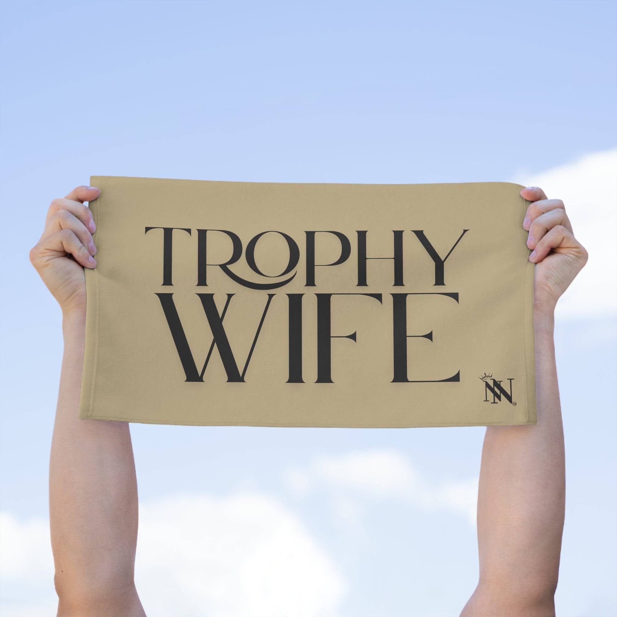 Trophy Wife Gold Mix & Match Soft Sex Towels | Naughty Lovers’ Gifts