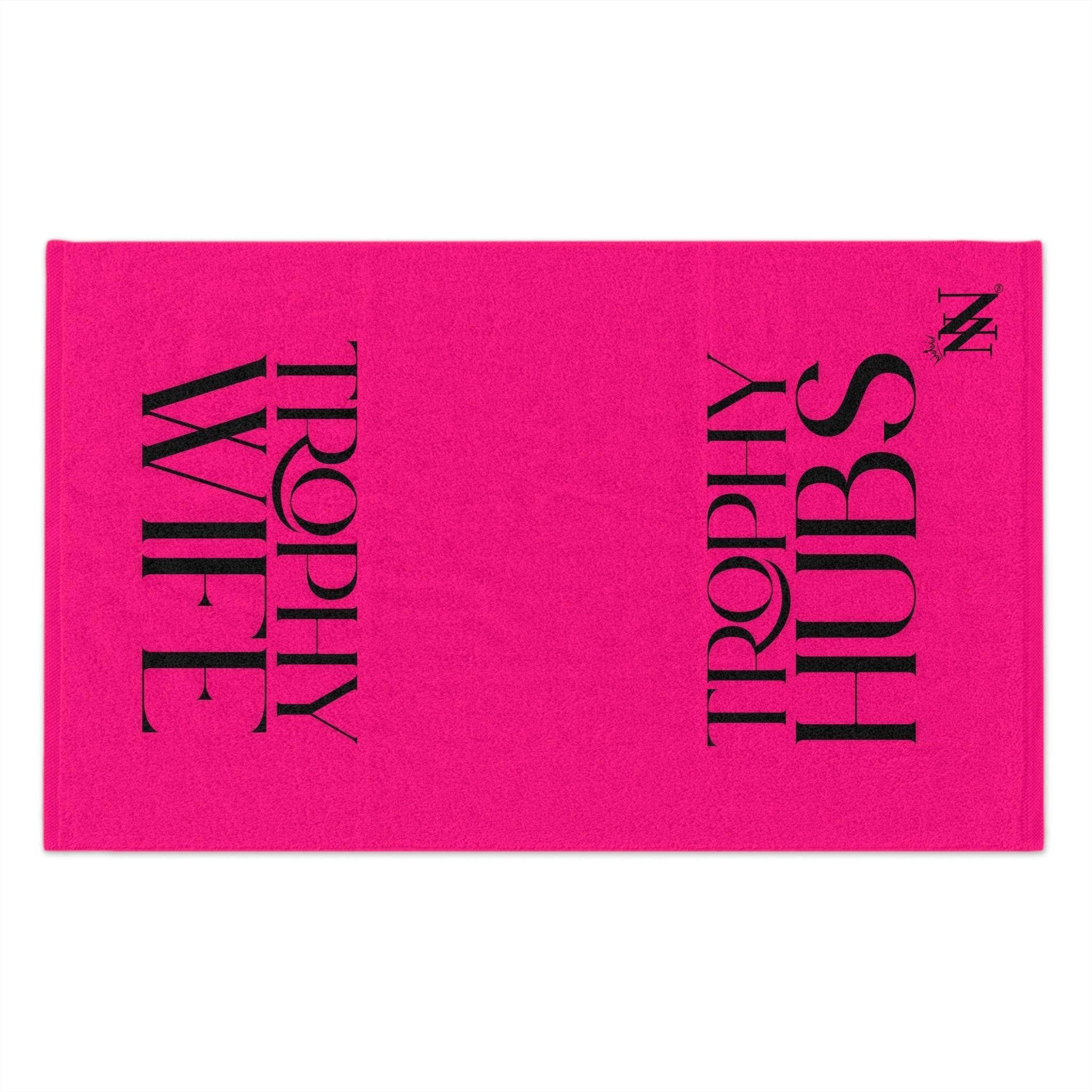 Trophy Wife Hubs Pink Shareable Mix & Match Soft Sex Towels | Naughty Lovers’ Gifts