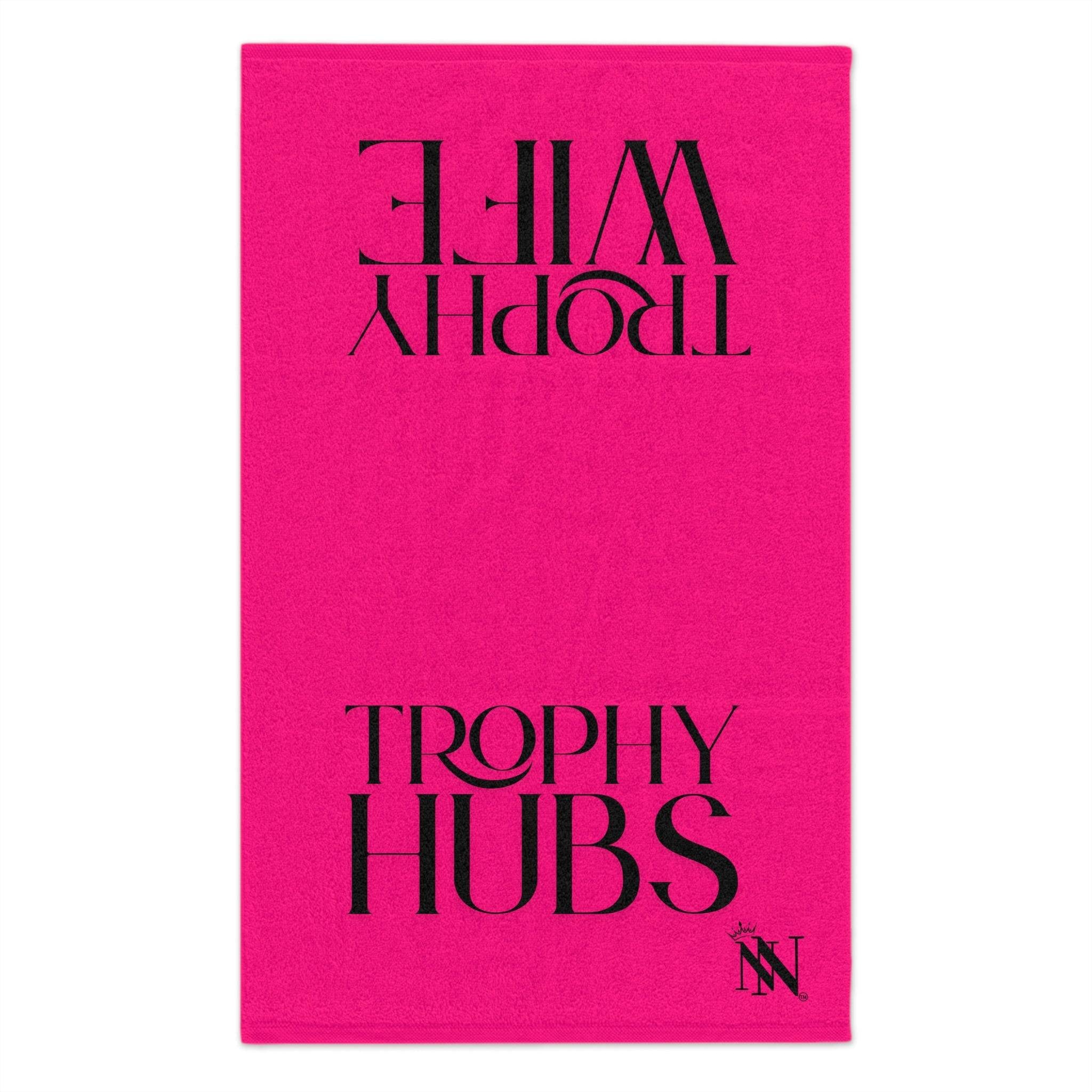 Trophy Wife Hubs Pink Shareable Mix & Match Soft Sex Towels | Naughty Lovers’ Gifts
