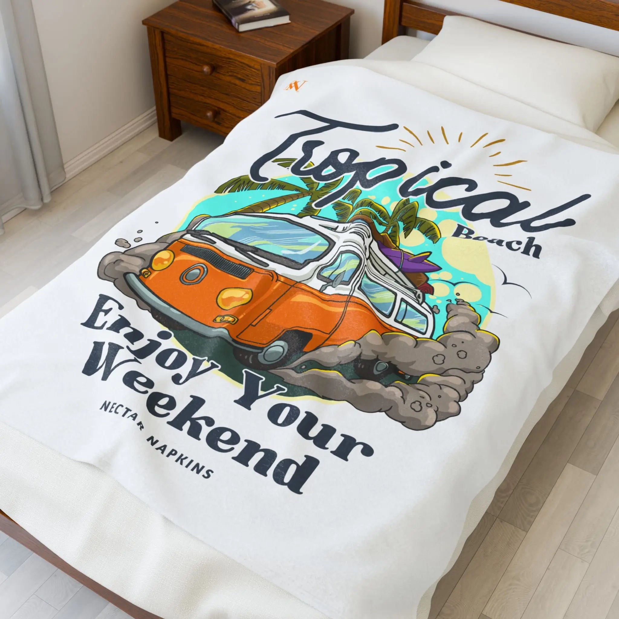 Tropical Beach | Mix & Match Soft Fun-Flirty Lovers’ Blankets