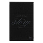 True Love Story Black | Mix & Match Soft Fun-Flirty Lovers’ Towels