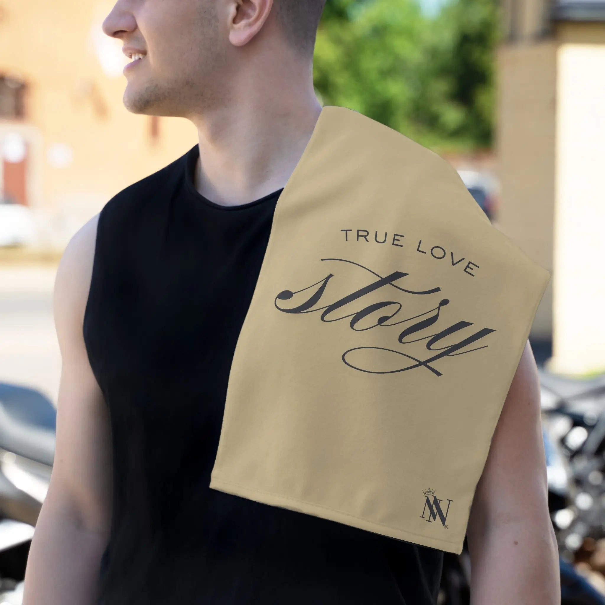 True Love Story Gold | Mix & Match Soft Fun-Flirty Lovers’ Towels