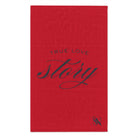 True Love Story Red | Mix & Match Soft Fun-Flirty Lovers’ Towels