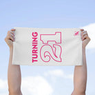 Turning 21 White | Mix & Match Soft Fun-Flirty Lovers’ Towels