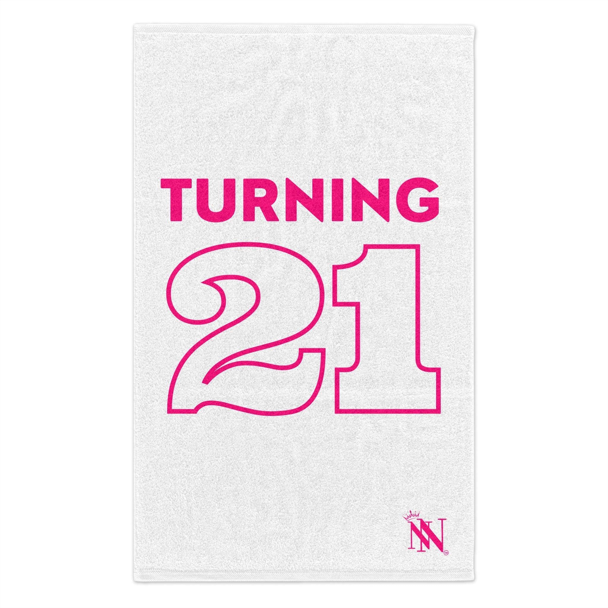 Turning 21 White | Mix & Match Soft Fun-Flirty Lovers’ Towels