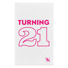 Turning 21 White | Mix & Match Soft Fun-Flirty Lovers’ Towels