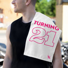 Turning 21 White | Mix & Match Soft Fun-Flirty Lovers’ Towels