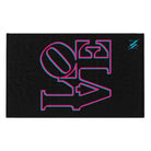 Two-Dimensional Love Black | Mix & Match Soft Fun-Flirty Lovers’ Towels