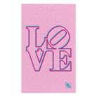 Two-Dimensional Love Light Pink | Mix & Match Soft Fun-Flirty Lovers’ Towels